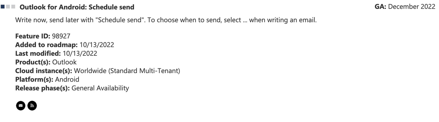 微软 Outlook 安卓 / iOS 版将支持邮件“延迟发送”功能